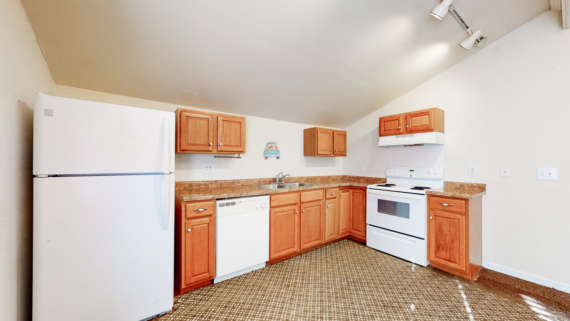 809 East 14th Street Georgetown, IL 61846 - Photo 29 of 52 a kitchen with stainless steel appliances granite countertop a refrigerator and a stove top oven