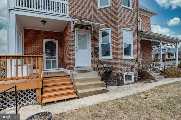 front view of a house with a porch