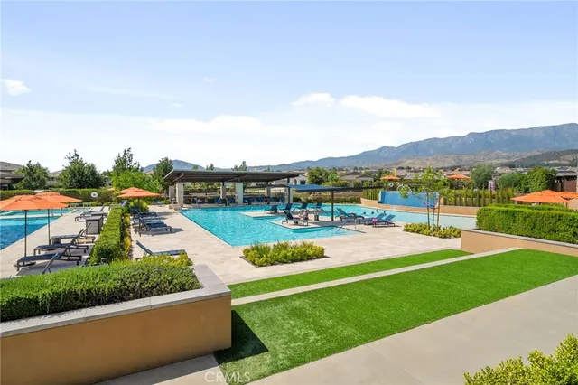 a view of a lake with a mountain