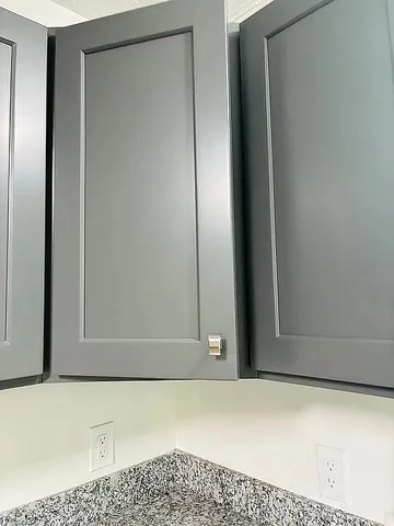 a view of a wooden door