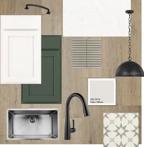 a kitchen with stainless steel appliances granite countertop a sink a stove and a wooden floor