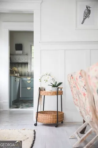 a view of front door