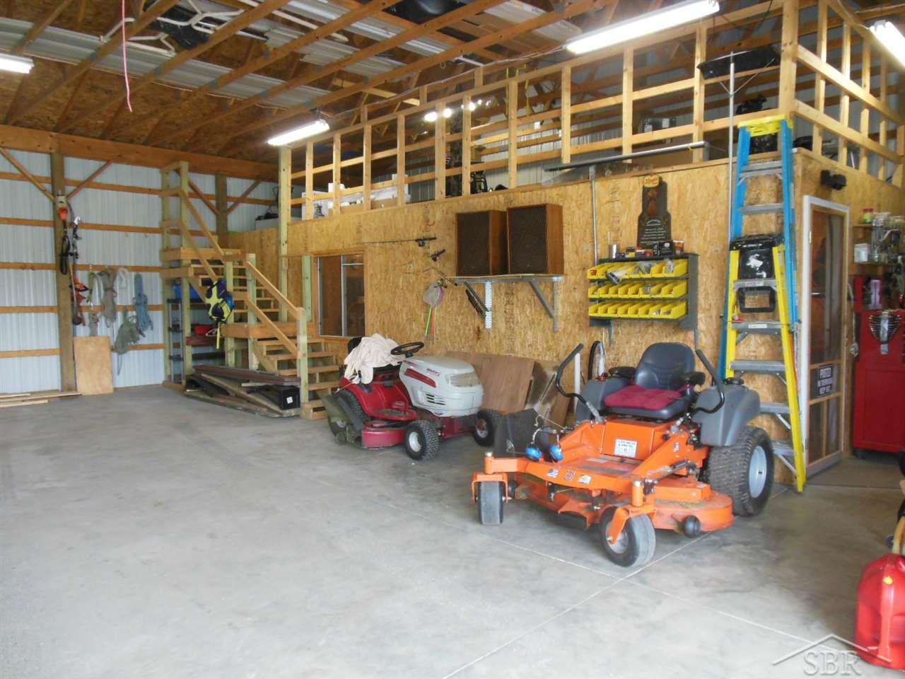 19654 West Burt Road Brant, MI 48614 - Photo 23 of 30 Loft inside pole bldg.