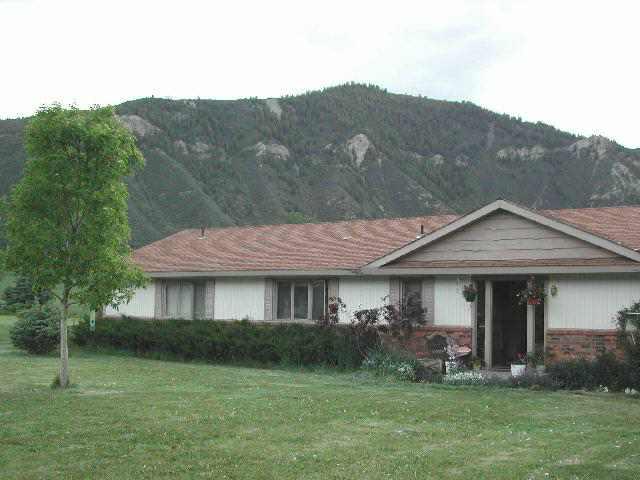 76 Cherry Lane Basalt, CO 81621 - Photo 2 of 2 a front view of a house with a yard and trees