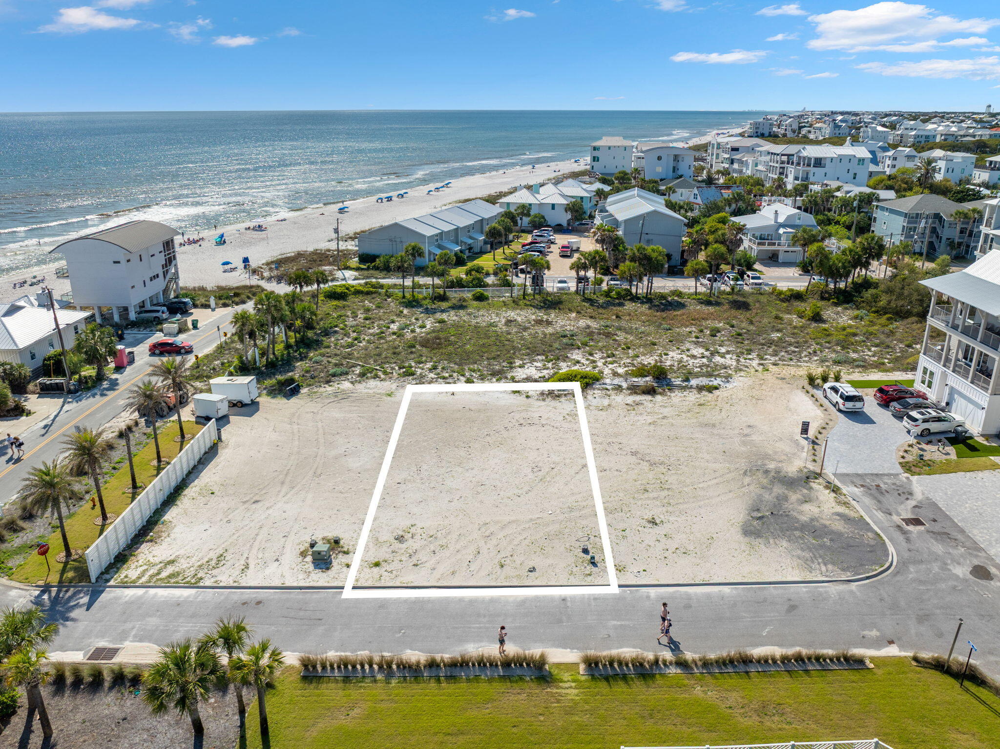 1-2 3 Jan Ln Inlet Beach Inlet Beach, FL 32461 - Photo 28 of 70 an aerial view of a house with a swimming pool yard and lake view