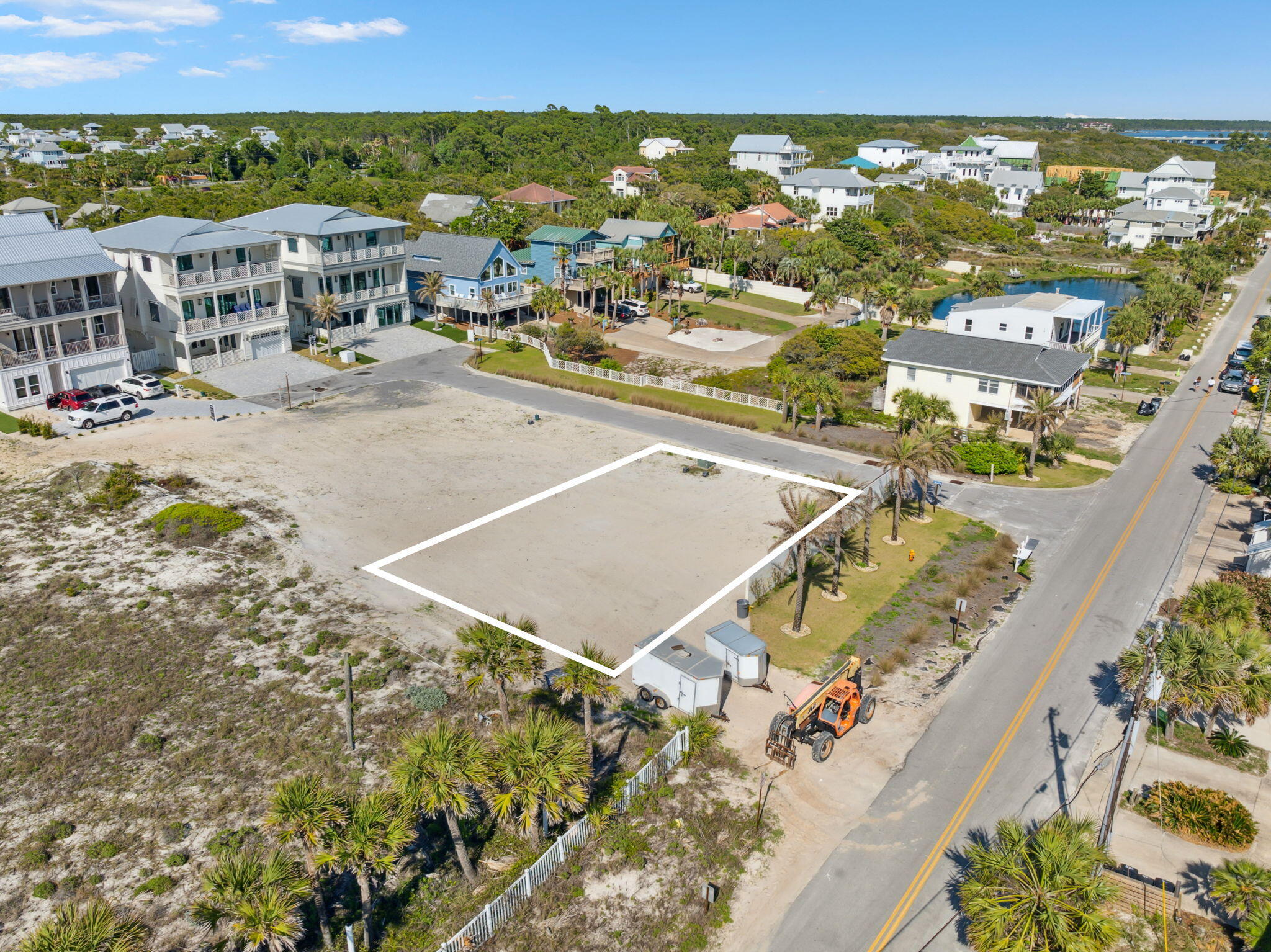 1-2 3 Jan Ln Inlet Beach Inlet Beach, FL 32461 - Photo 38 of 70 an aerial view of residential houses with outdoor space