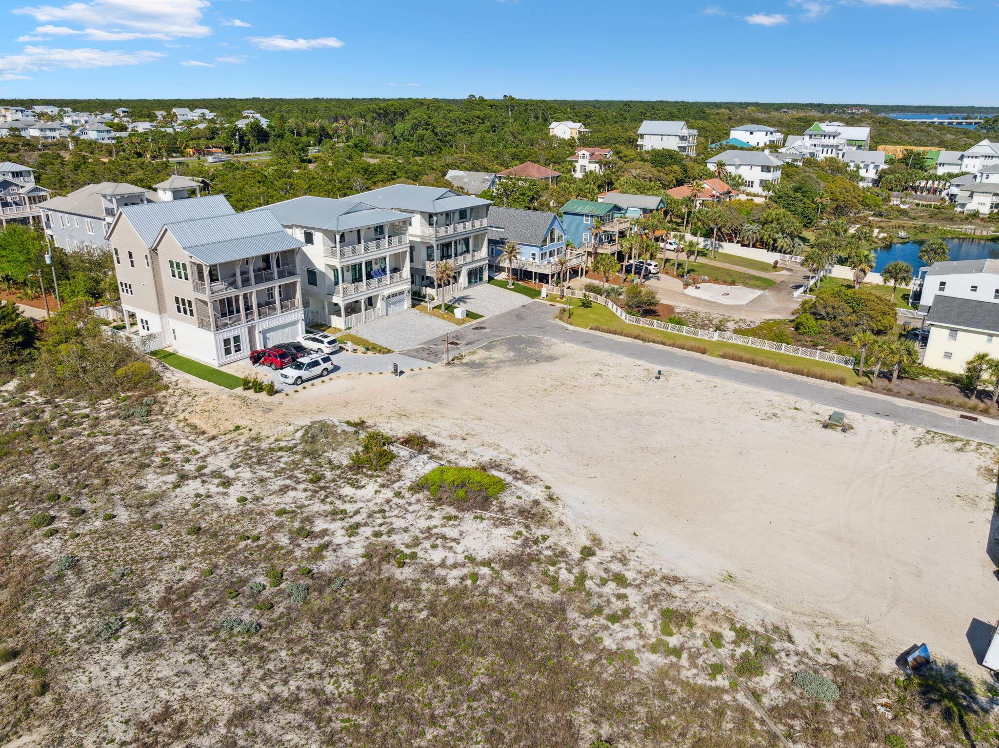 1-2 3 Jan Ln Inlet Beach Inlet Beach, FL 32461 - Photo 41 of 70 an aerial view of residential houses with outdoor space