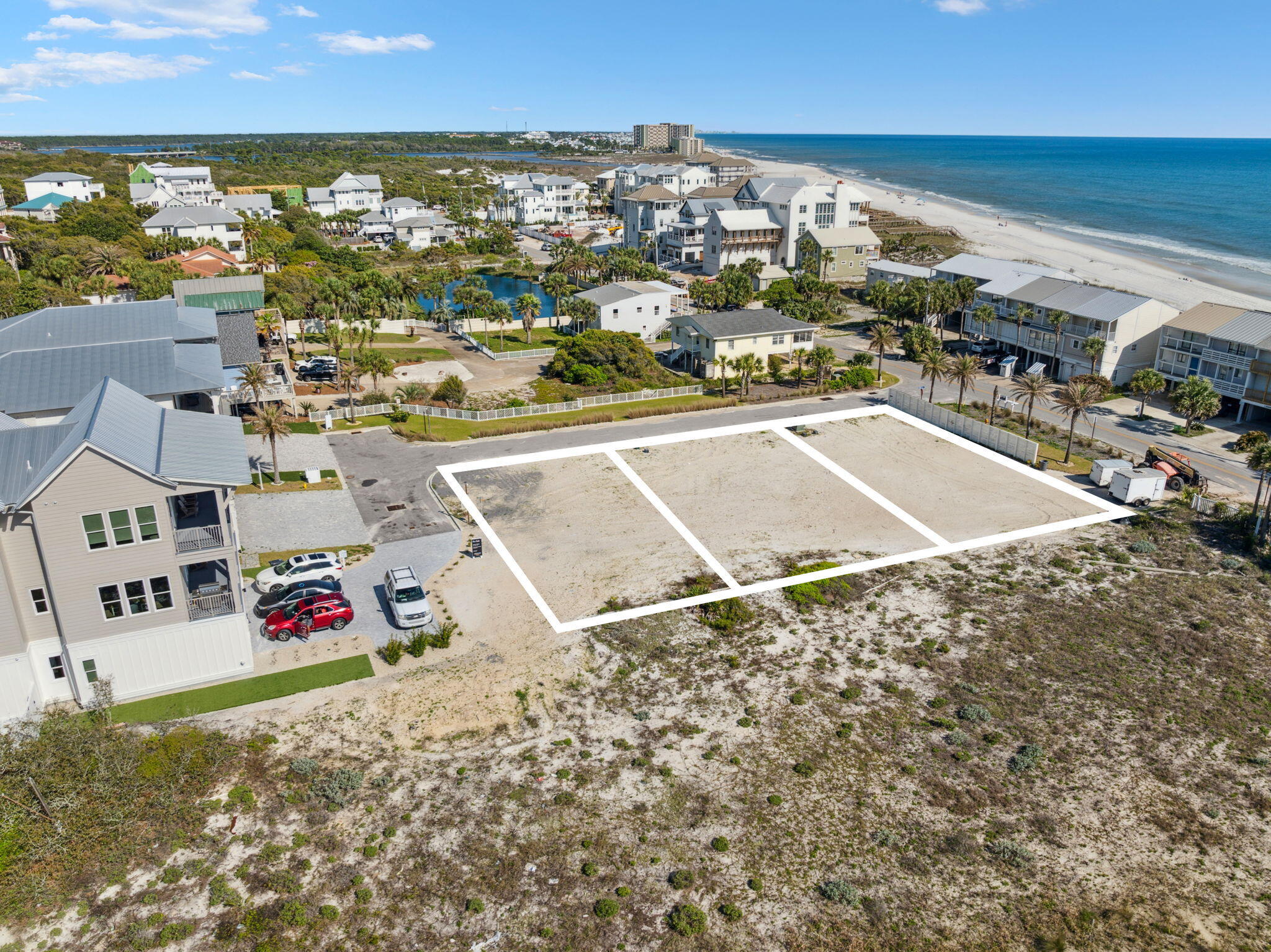 1-2 3 Jan Ln Inlet Beach Inlet Beach, FL 32461 - Photo 50 of 70 an aerial view of residential houses with outdoor space