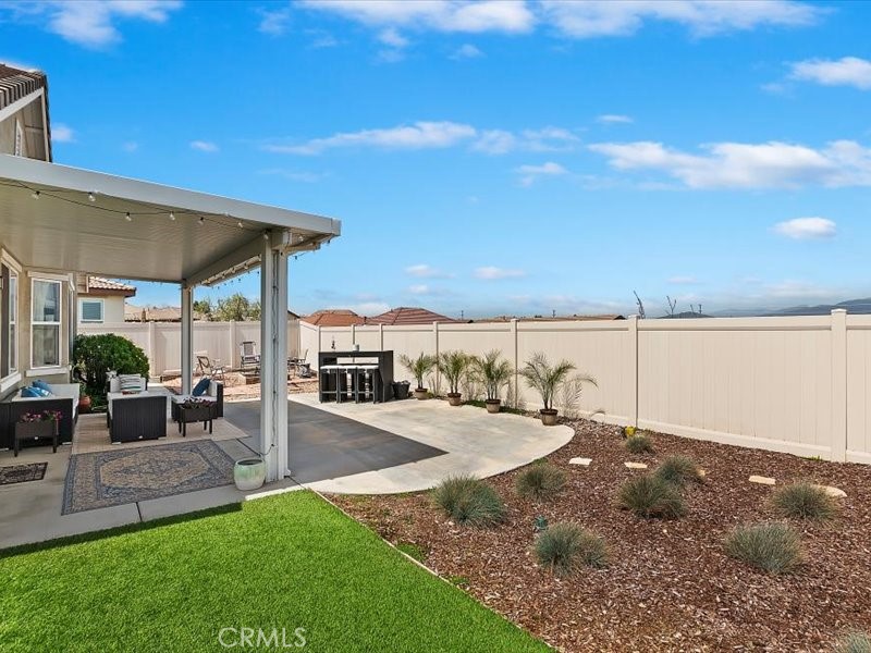 1580 Williamson Park Beaumont, CA 92223 - Photo 35 of 48 a view of a backyard with sitting area