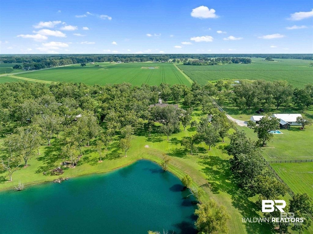 8753 Bishop Road Fairhope, AL 36532 - Photo 12 of 59 Aerial view of sparsely populated area with a nearby body of water