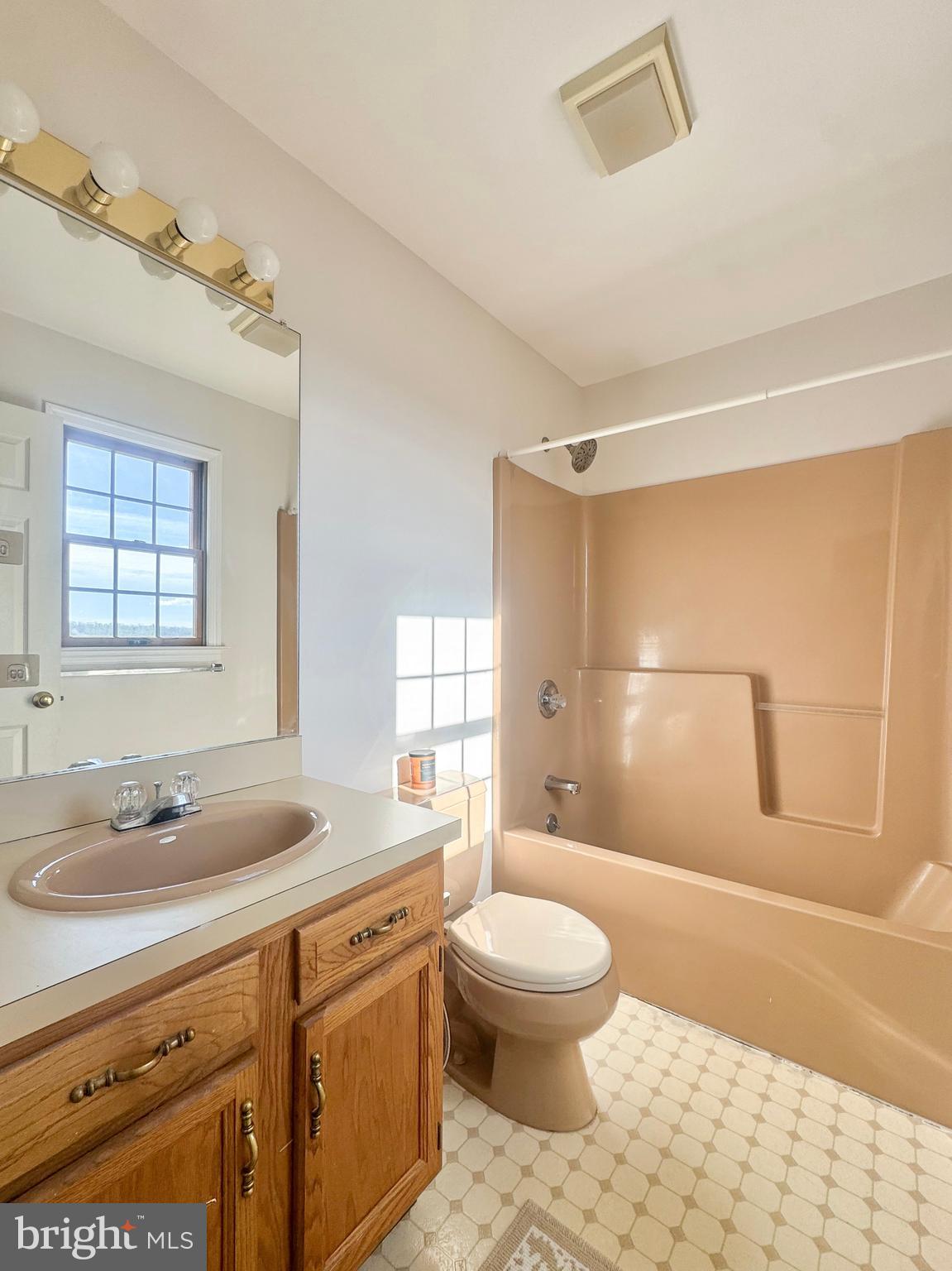 619 Stoney Run Road Pottsville, PA 17901 - Photo 21 of 41 a bathroom with a sink toilet granite tub and shower