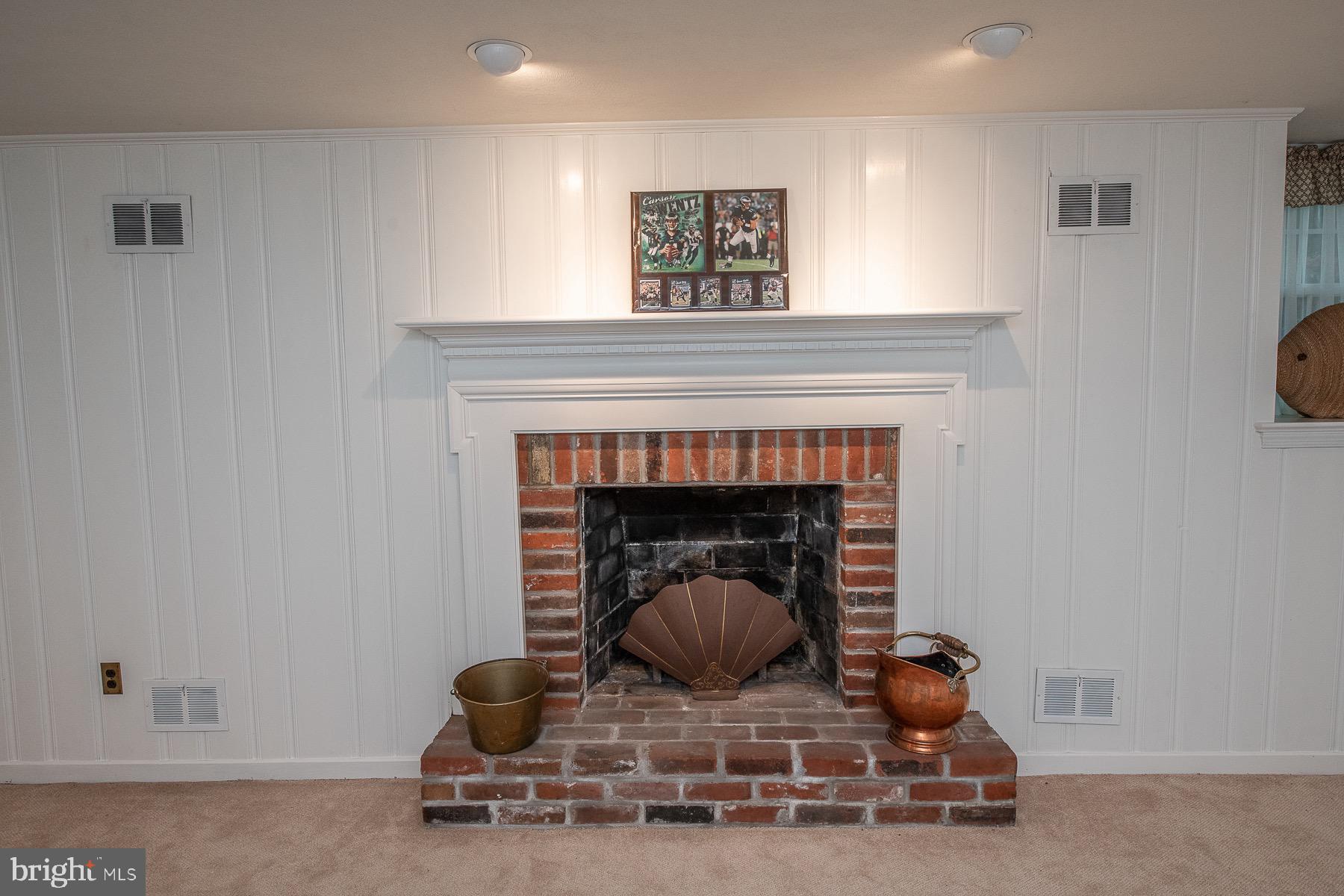 707 Woodcrest Circle Wayne, PA 19087 - Photo 26 of 34 Finished basement with Fireplace