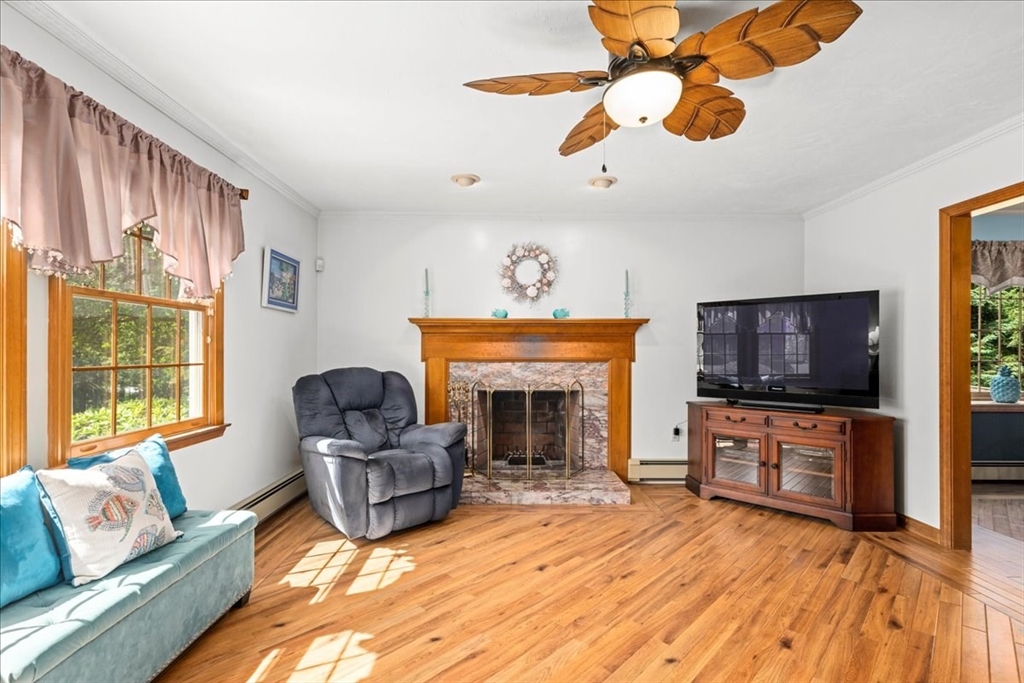 27 Crestview Drive Uxbridge, MA 01569 - Photo 11 of 39 a living room with furniture and a flat screen tv