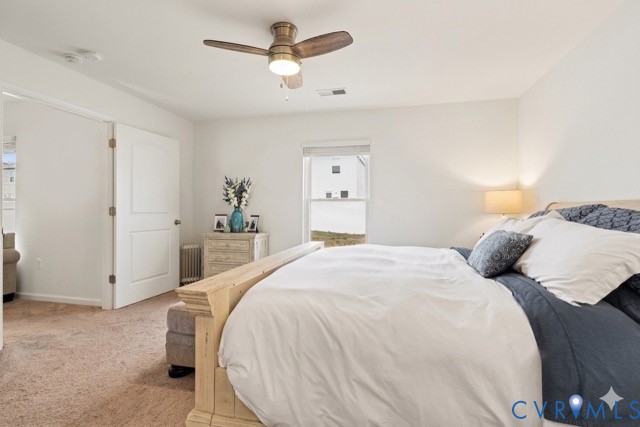 17075 Rollins Road Bowling Green, VA 22427 - Photo 10 of 16 a bedroom with a bed and a chandelier