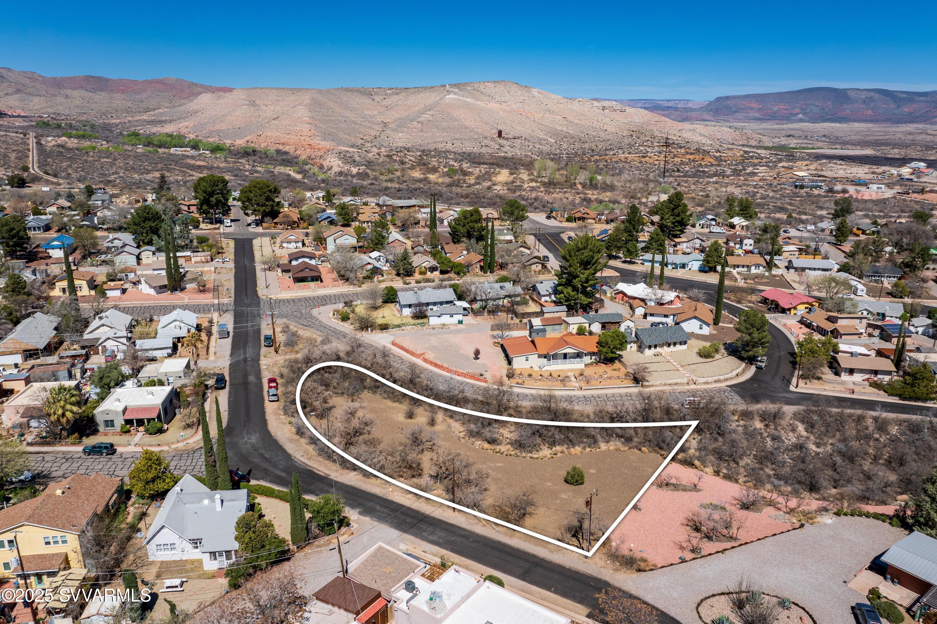 1399 3rd S Street Clarkdale, AZ 86324 - Photo 8 of 10 Drone Shot of Lot Towards the C