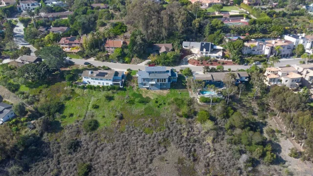 a aerial view of multiple house