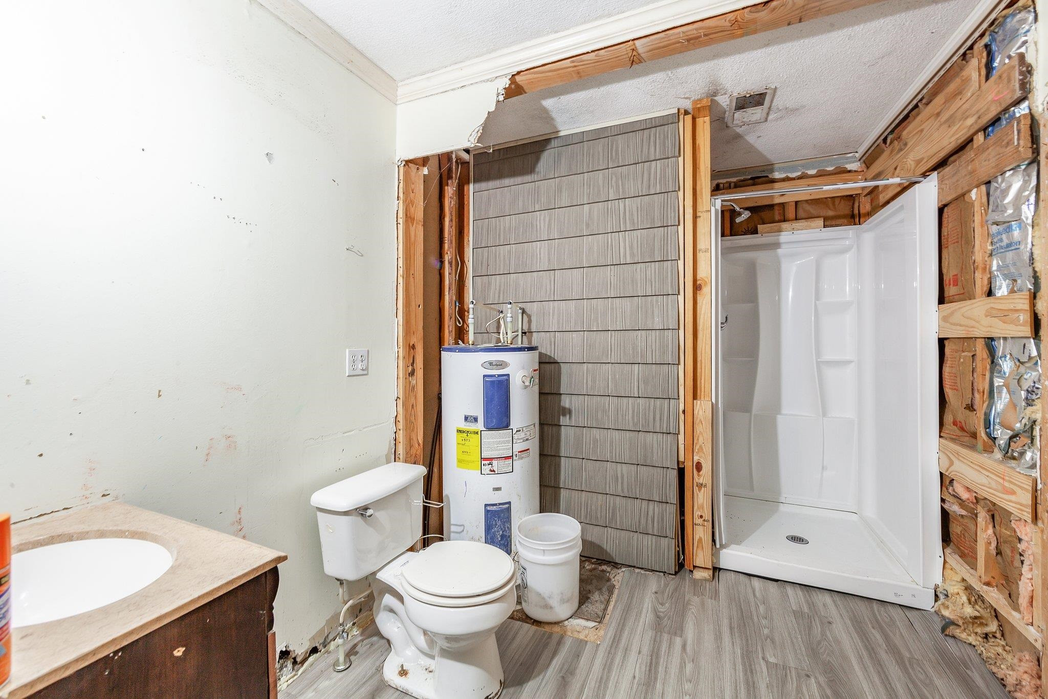 3249 Beech Bluff Road Beech Bluff, TN 38313 - Photo 25 of 32 a bathroom with a sink a toilet and shower
