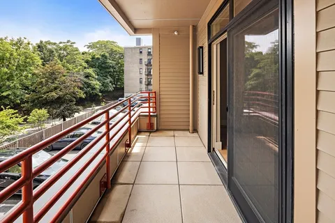 a view of balcony with couch