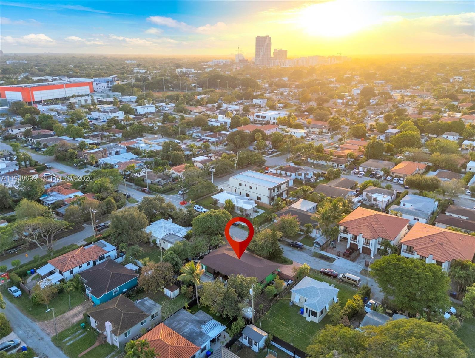 2671 Southwest 30th Avenue Miami, FL 33133 - Photo 38 of 43 an aerial view of residential houses with outdoor space