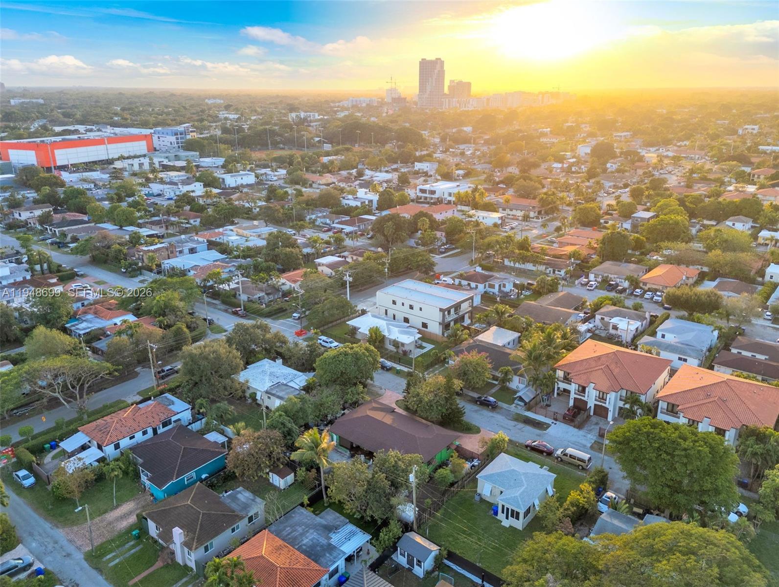 2671 Southwest 30th Avenue Miami, FL 33133 - Photo 39 of 43 an aerial view of residential houses with outdoor space