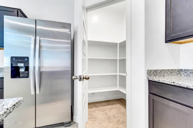 a view of a walk in closet