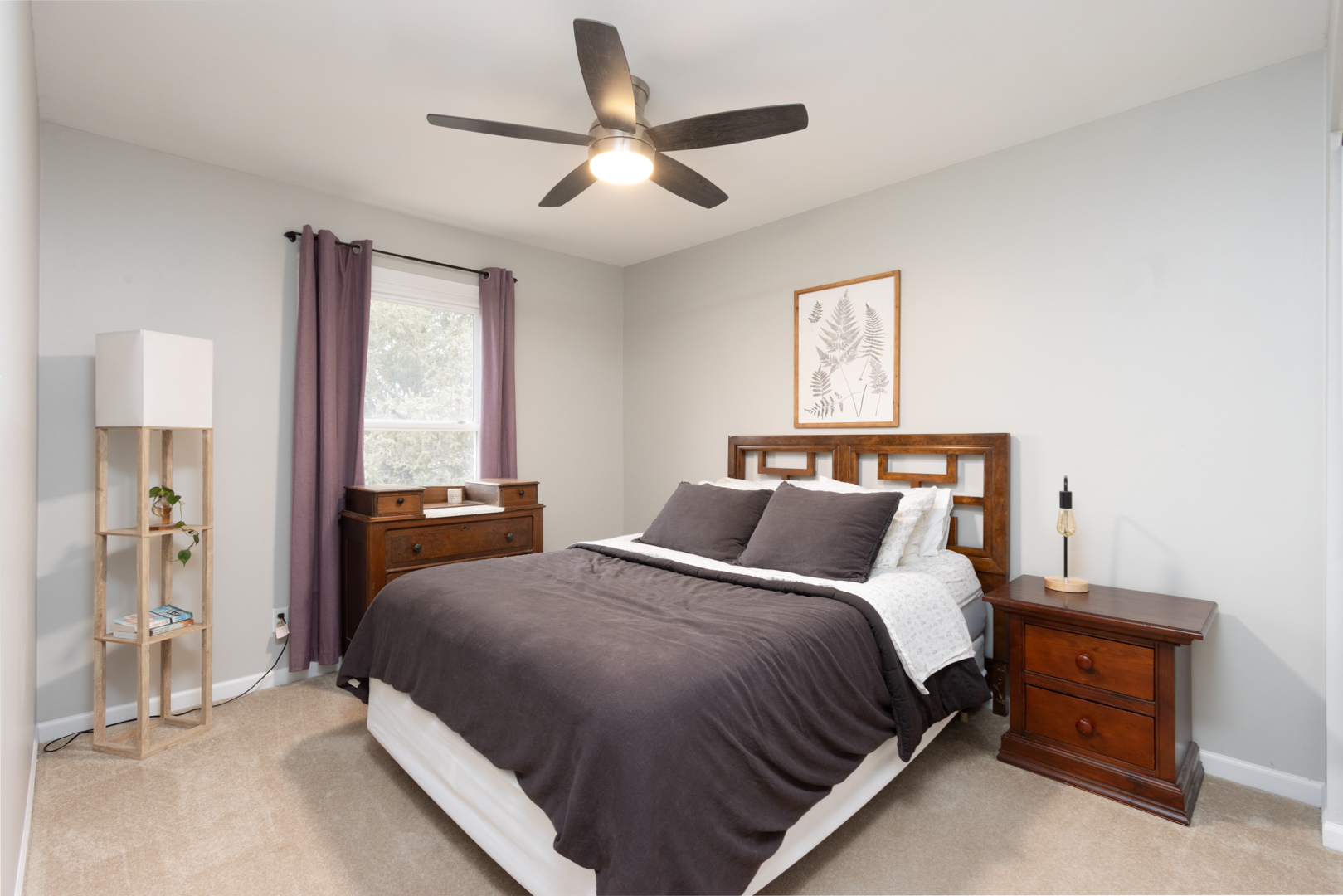 202 Augusta Drive McHenry, IL 60050 - Photo 8 of 18 a bedroom with a bed and a large mirror