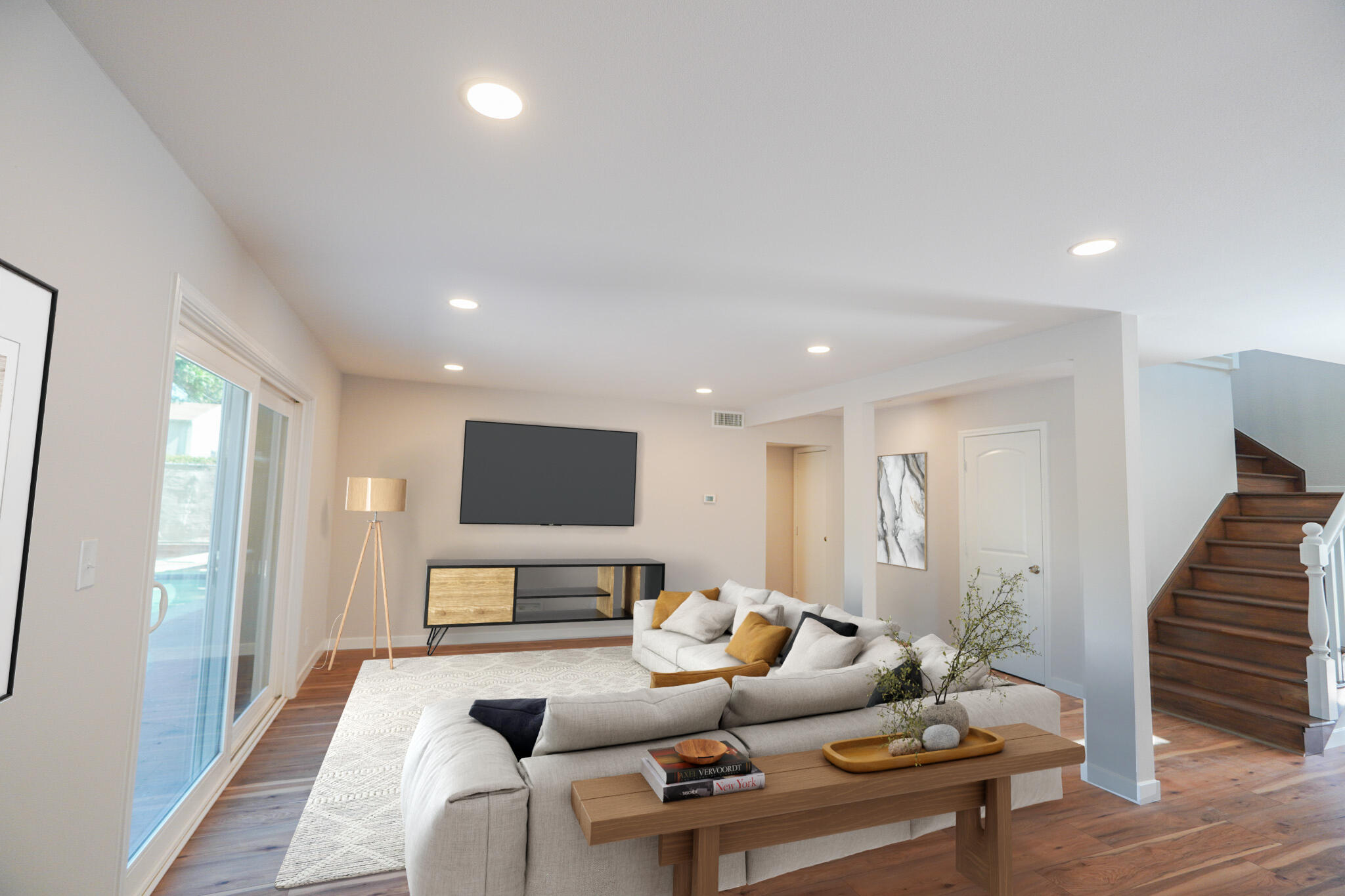 926 Talbert Avenue Simi Valley, CA 93065 - Photo 5 of 40 a living room with furniture and a flat screen tv