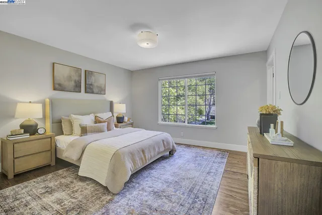 a view of a balcony with lake view