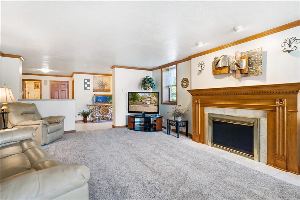 111 Siebert Road Pittsburgh, PA 15237 - Photo 6 of 25 a living room with furniture and a fireplace