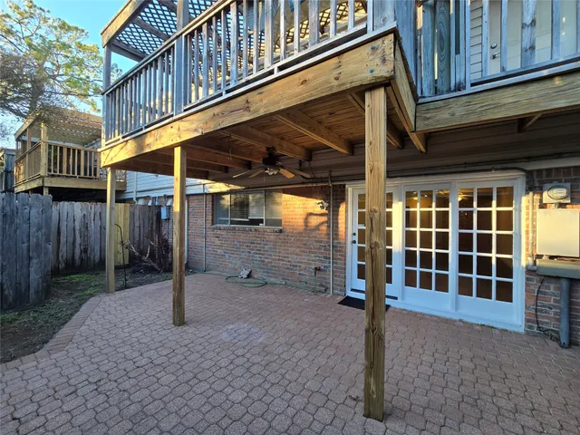 a backyard of a house with garden