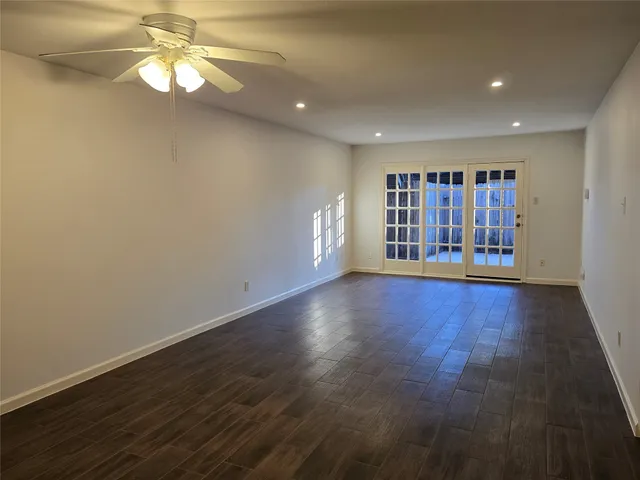 a close view of closet area