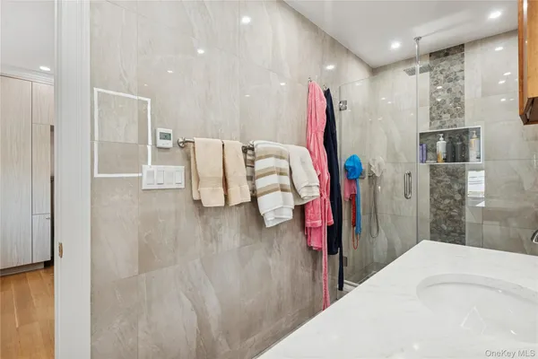 a room with a bed furniture and a window