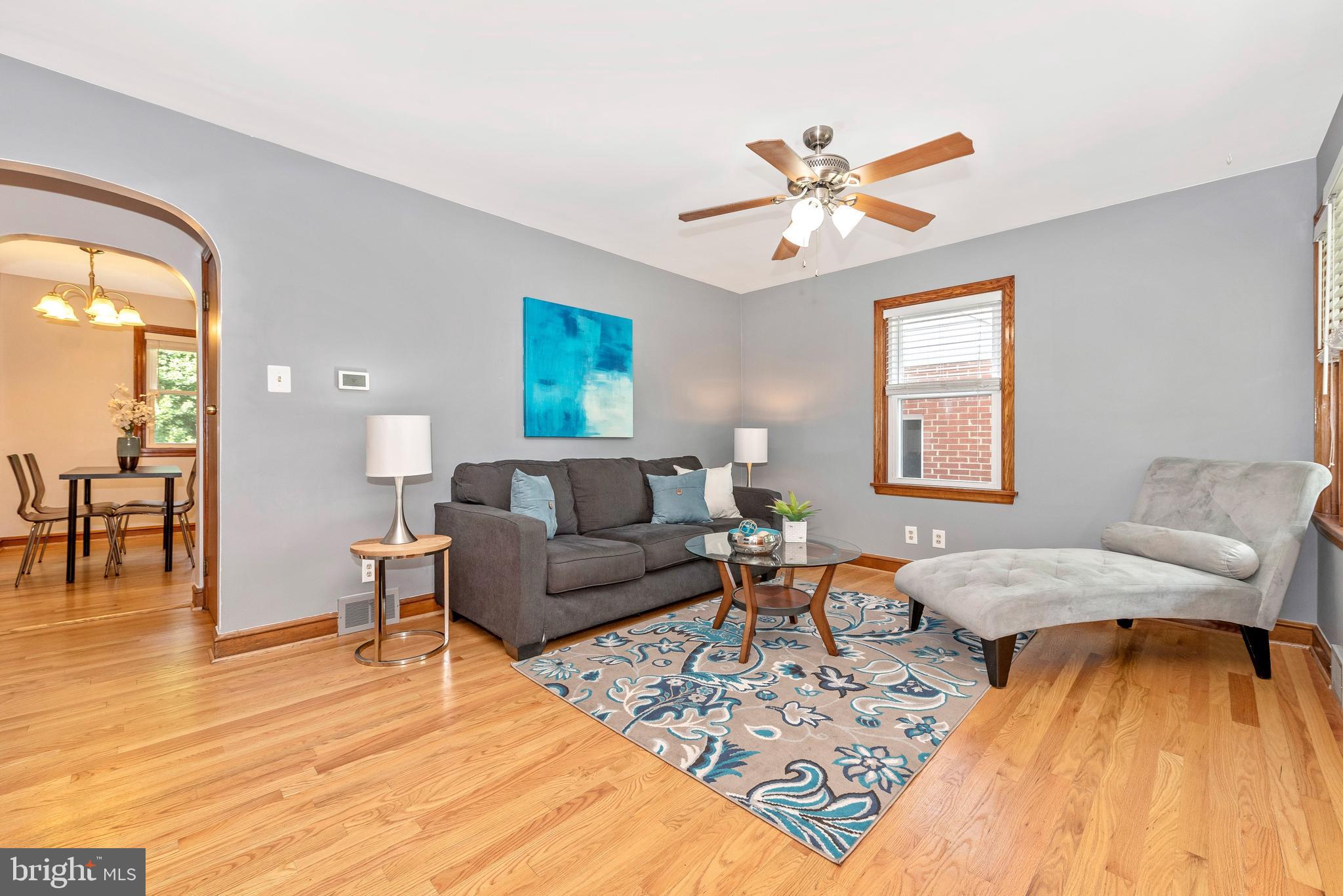 4902 Old Swimming Pool Road Frederick, MD 21703 - Photo 5 of 39 Living Room to Dining w/Original Arched Doorway!