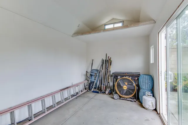 a view of car garage