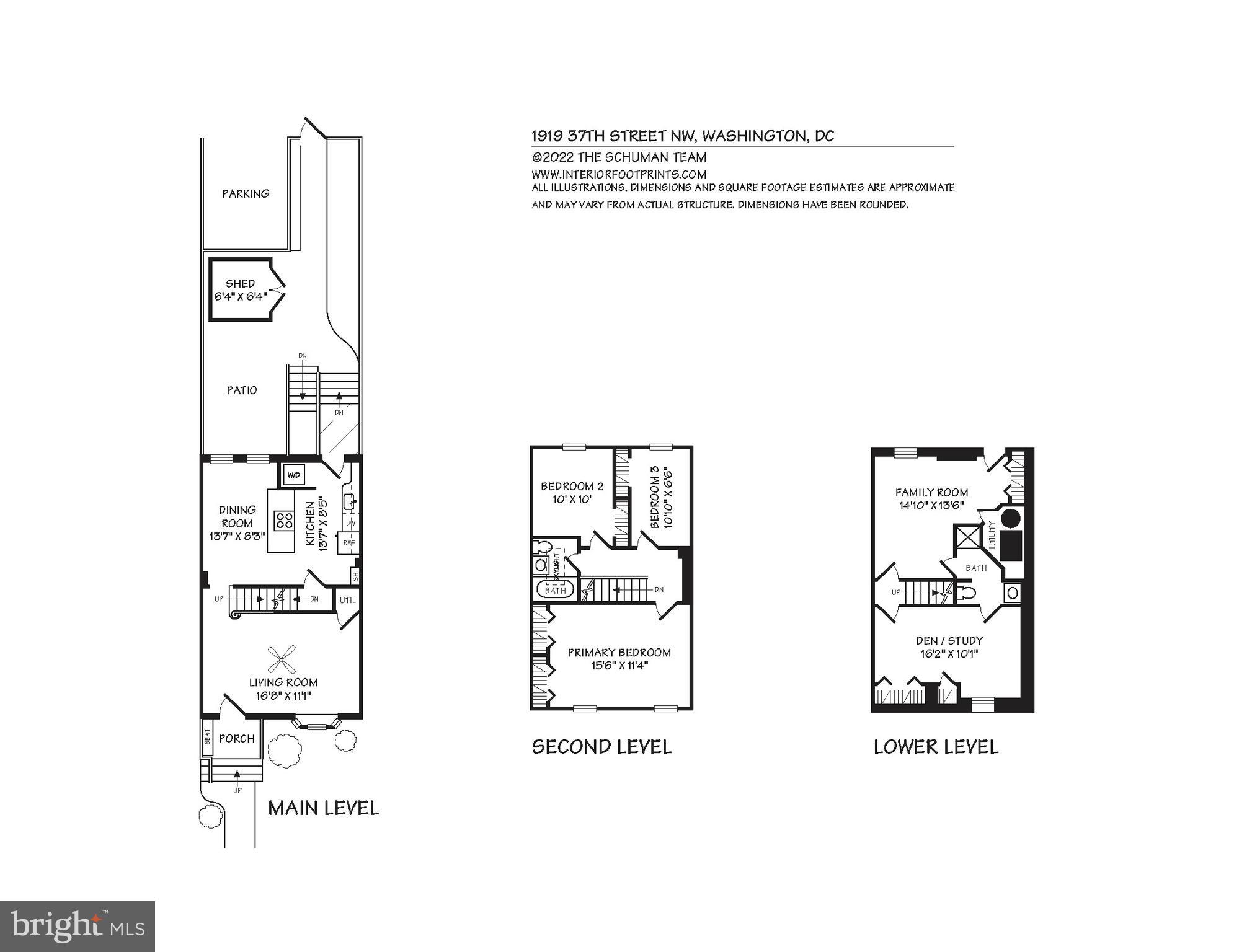 1919 37th Street Northwest Washington, DC 20007 - Photo 23 of 23 Floor Plans