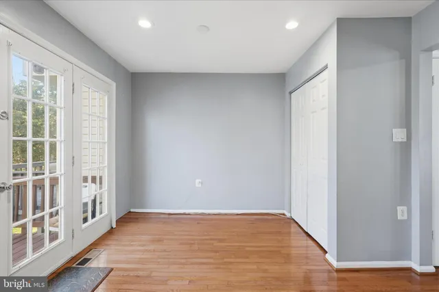 a view of wooden deck