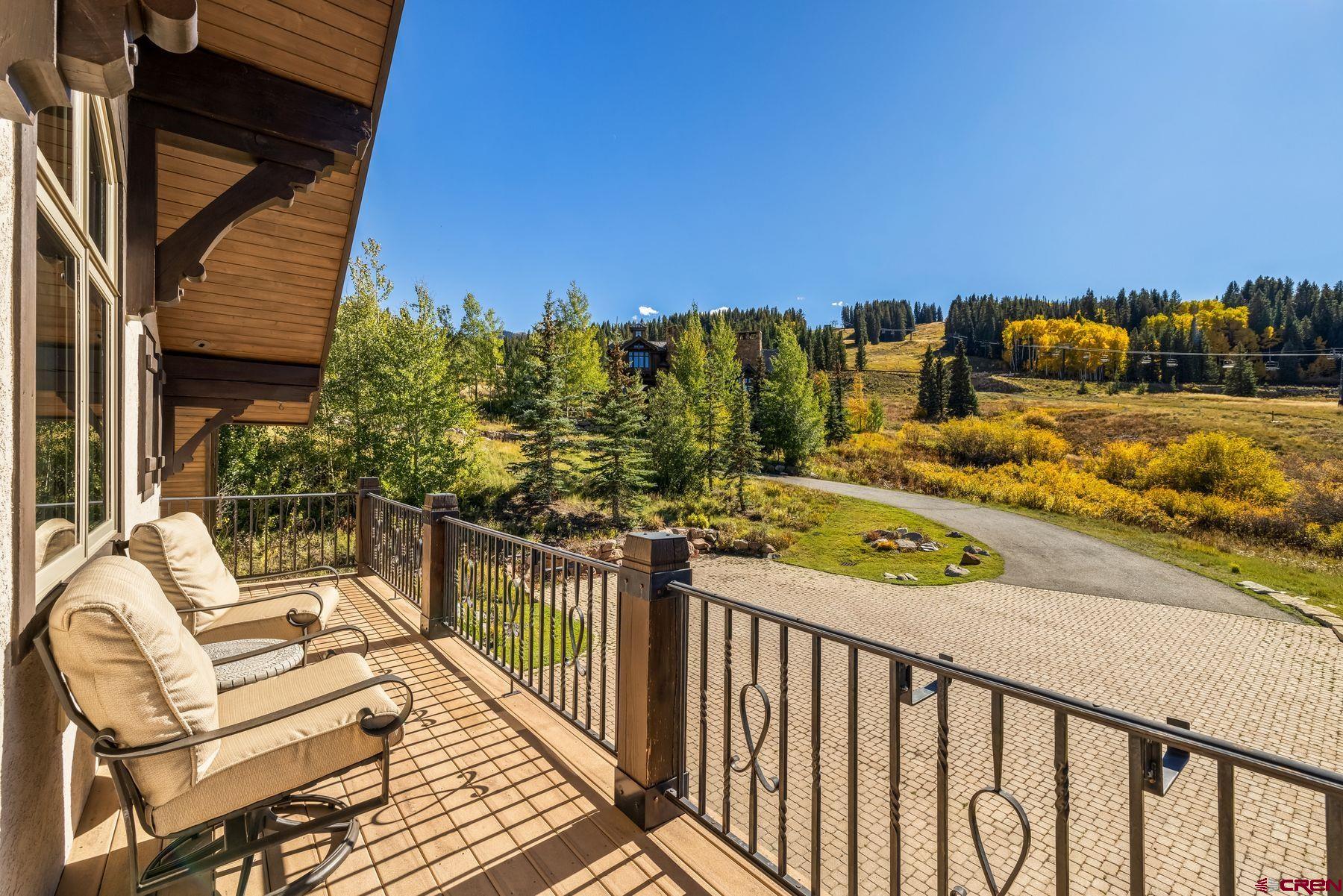 28 Kokanee Lane Crested Butte, CO 81225 - Photo 31 of 45 a view of a balcony with an outdoor seating