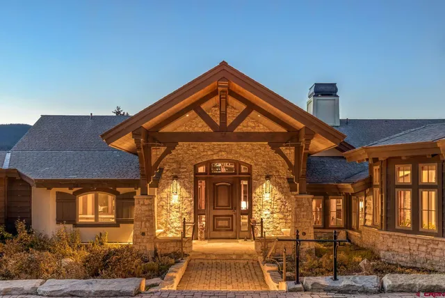 a front view of a house