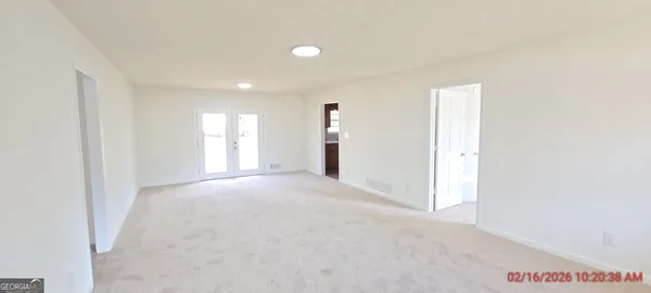 a view of empty room