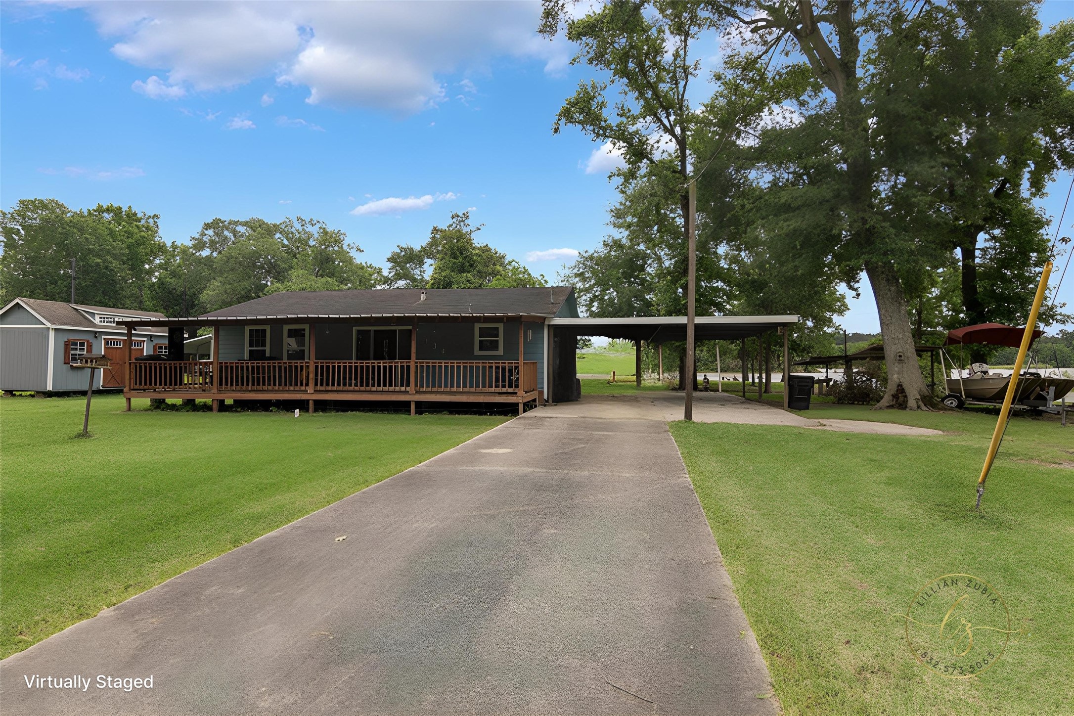 134 Magnolia Point Drive Houston, TX 77336 - Photo 31 of 31 a view of a house with a backyard
