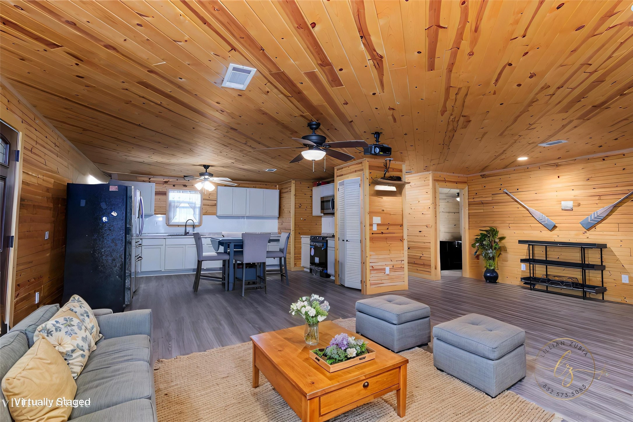 134 Magnolia Point Drive Houston, TX 77336 - Photo 6 of 31 a living room with furniture and wooden floors