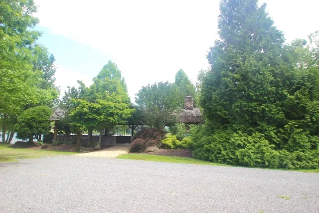 a view of a swimming pool and outdoor space