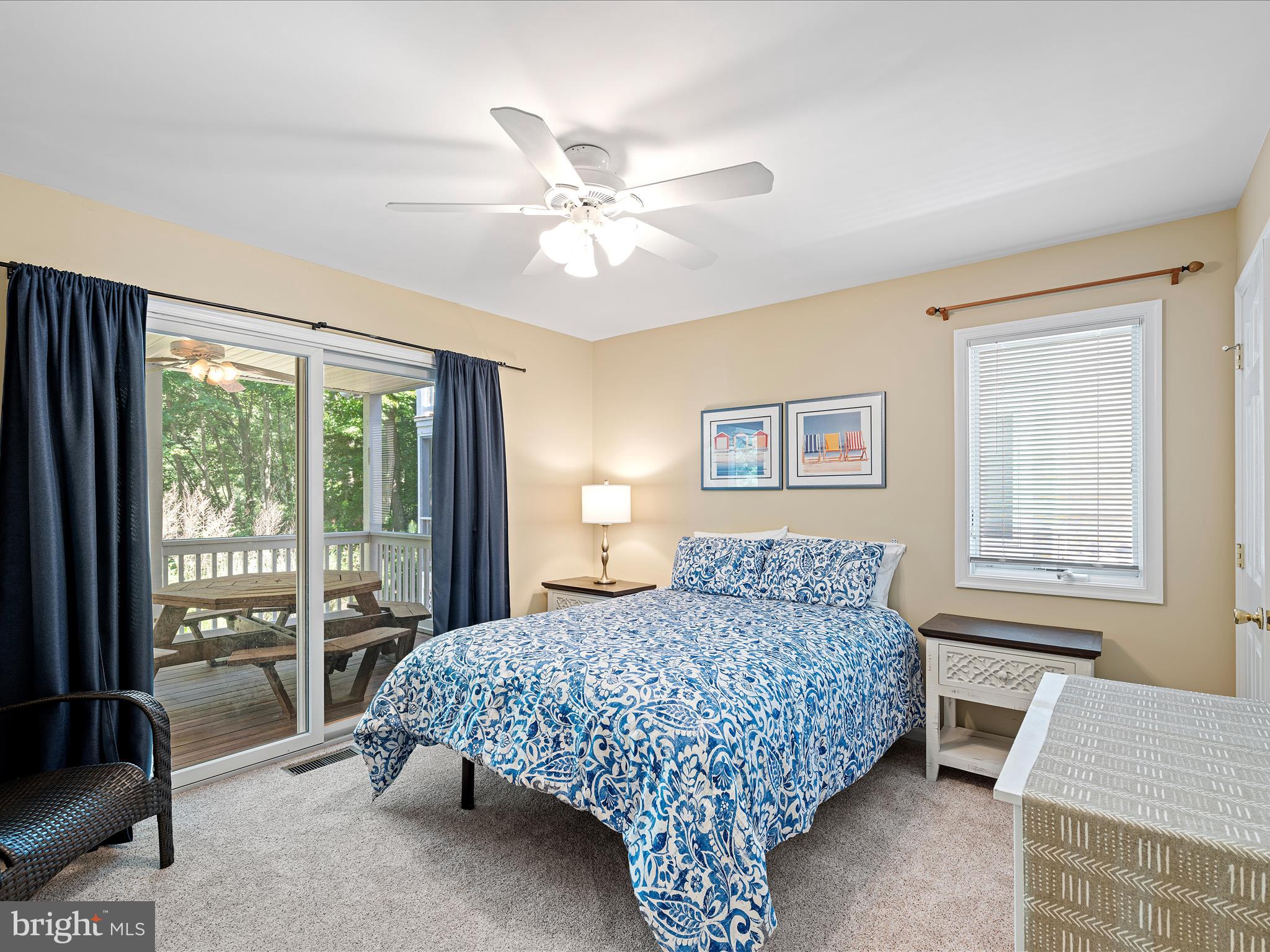 734 Deer Leap Drive, Unit 4 Bethany Beach, DE 19930 - Photo 40 of 53 Guest bedroom 3 with with covered deck access