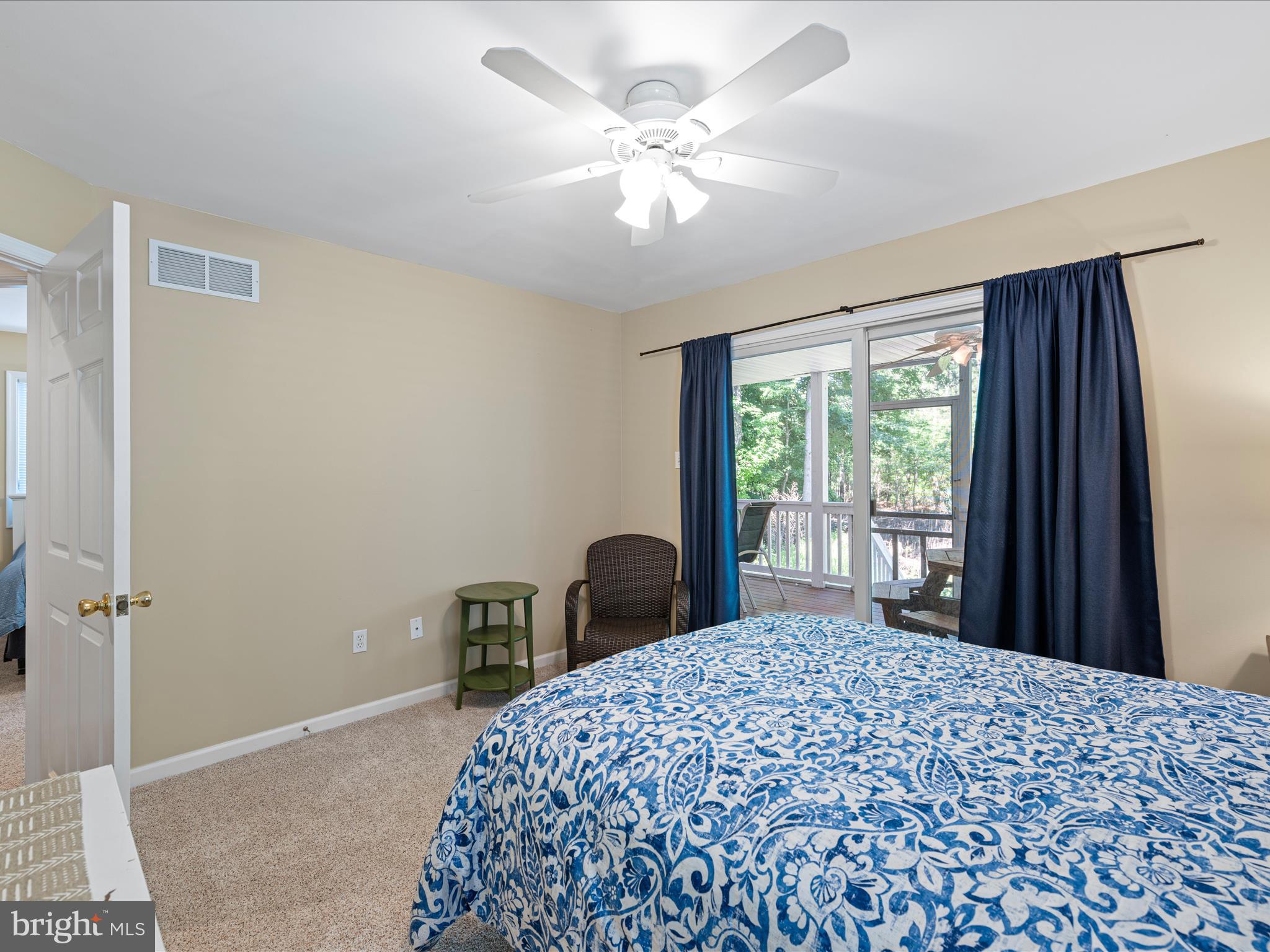 734 Deer Leap Drive, Unit 4 Bethany Beach, DE 19930 - Photo 42 of 53 Guest bedroom 3 with with covered deck access