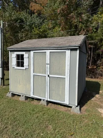 a backyard of a house