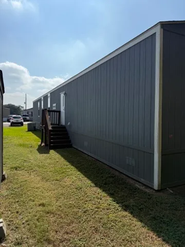 a backyard of a house