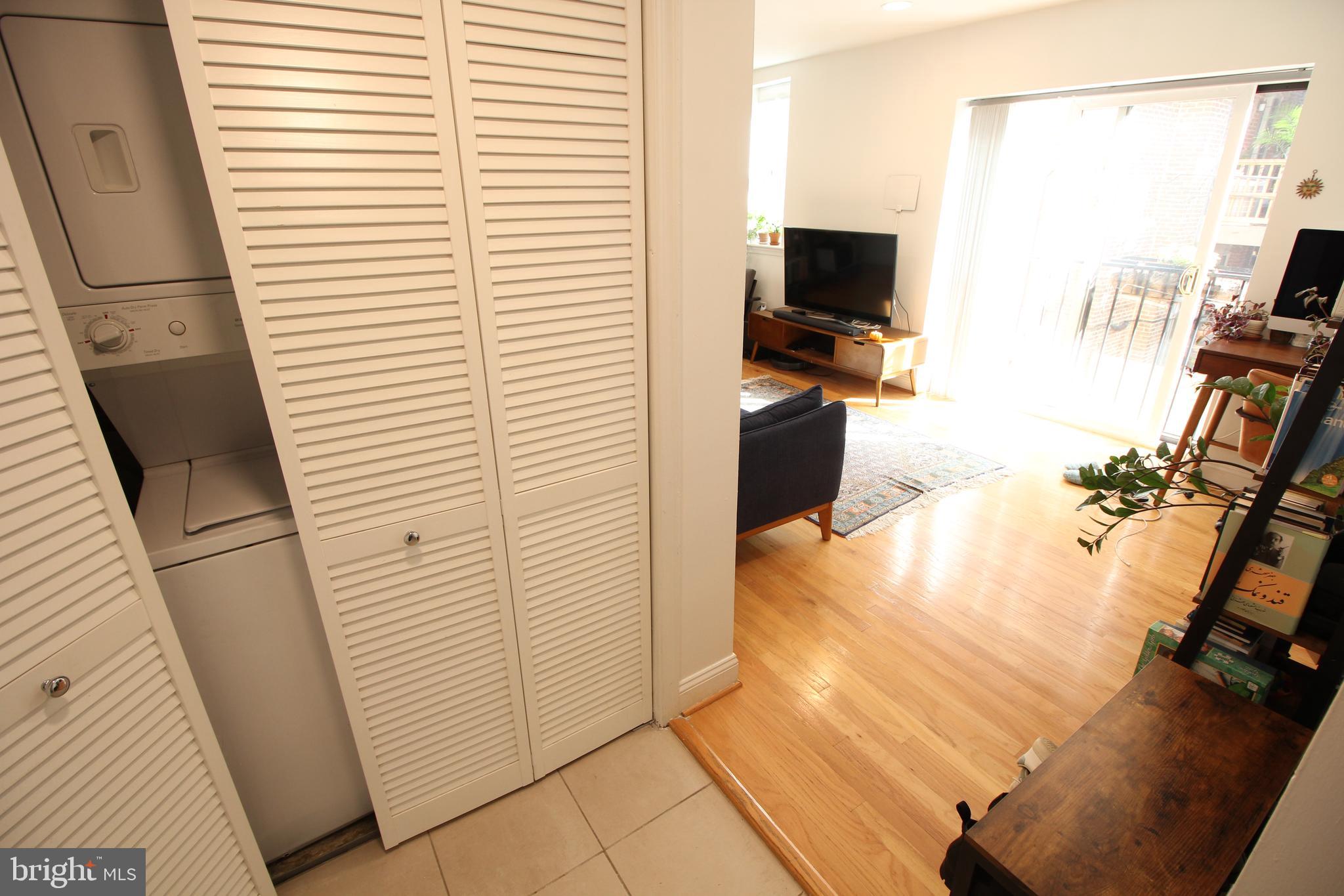 2630 Adams Mill Road Northwest, Unit 108 Washington, DC 20009 - Photo 11 of 16 In unit washer/dryer and Utility Closet