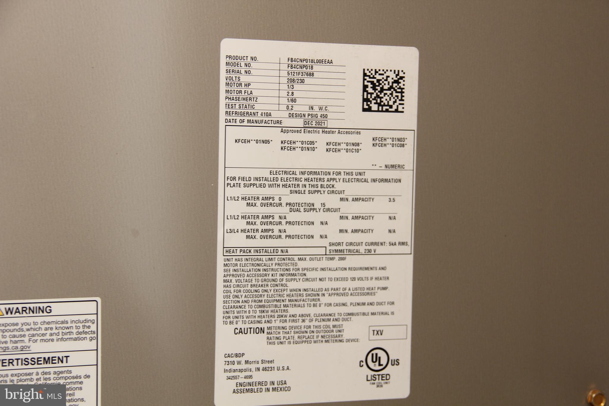 2630 Adams Mill Road Northwest, Unit 108 Washington, DC 20009 - Photo 14 of 16 HVAC replaced in February 2022