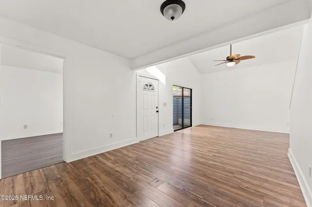 wooden floor in an empty room