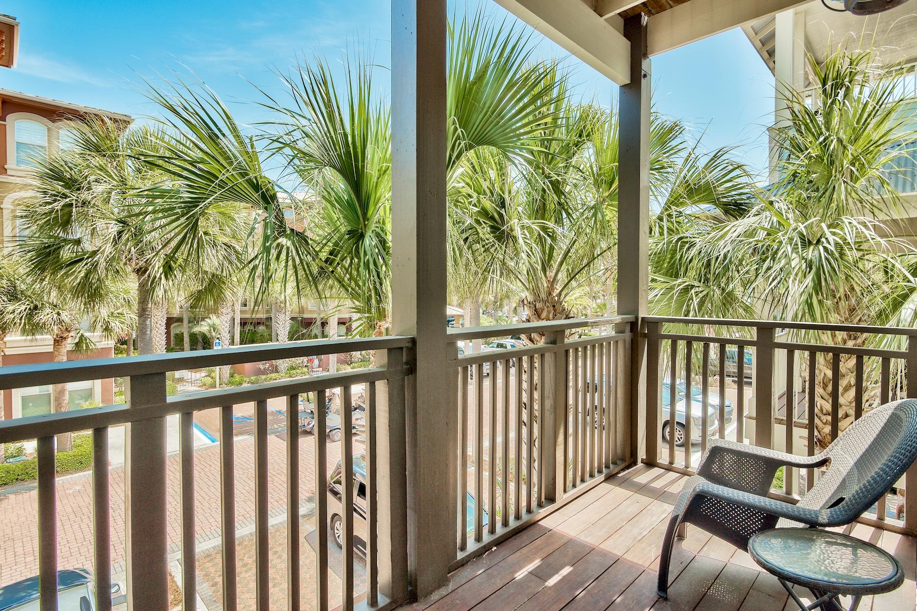 33 West Seacrest Beach Blvd Inlet Beach Inlet Beach, FL 32461 - Photo 32 of 53 a view of a balcony with a palm tree